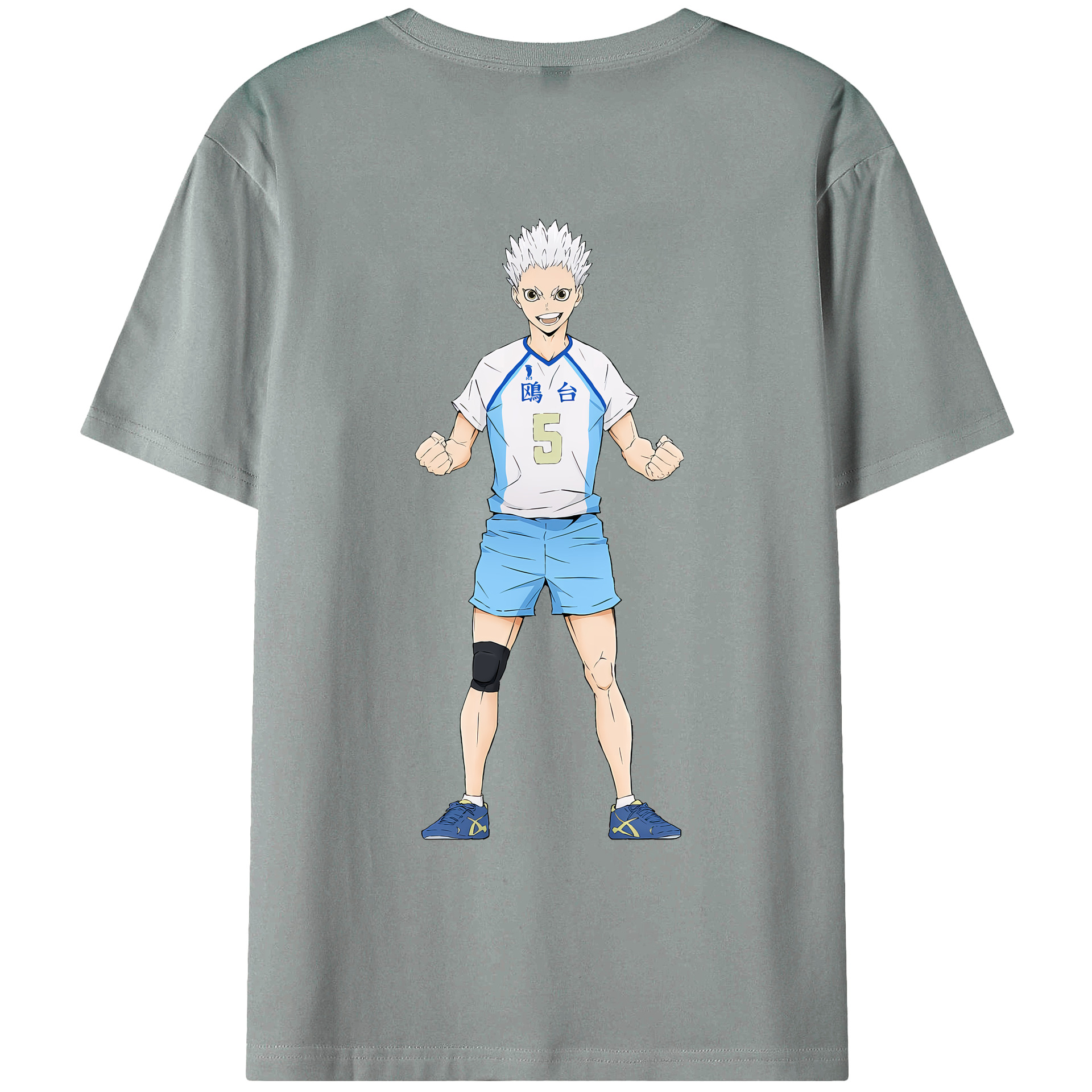（画像用） ハイキュー!! Haikyu!! 綿100％ メンズ半袖Tシャツ（バックプリント） 通気性
